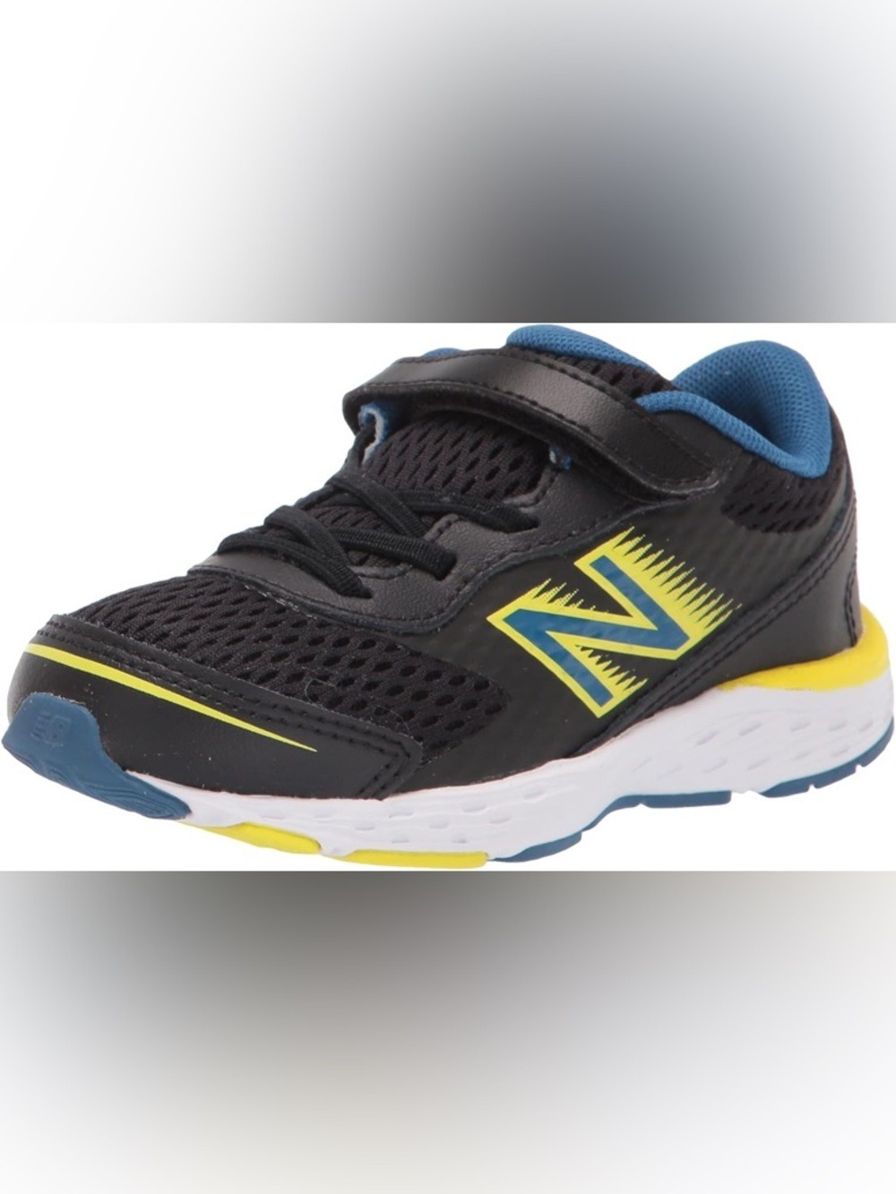 New Balance Black, Blue & Yellow Kids Sneakers